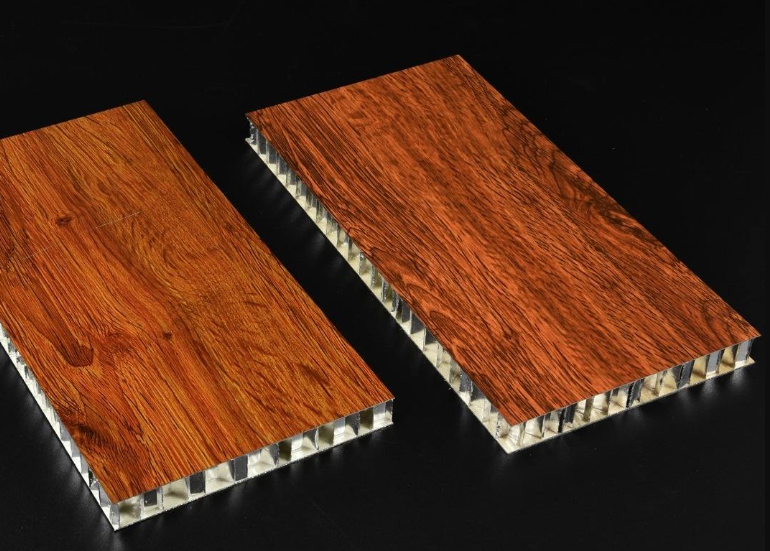 Imitation wood-grain aluminum honeycomb panels