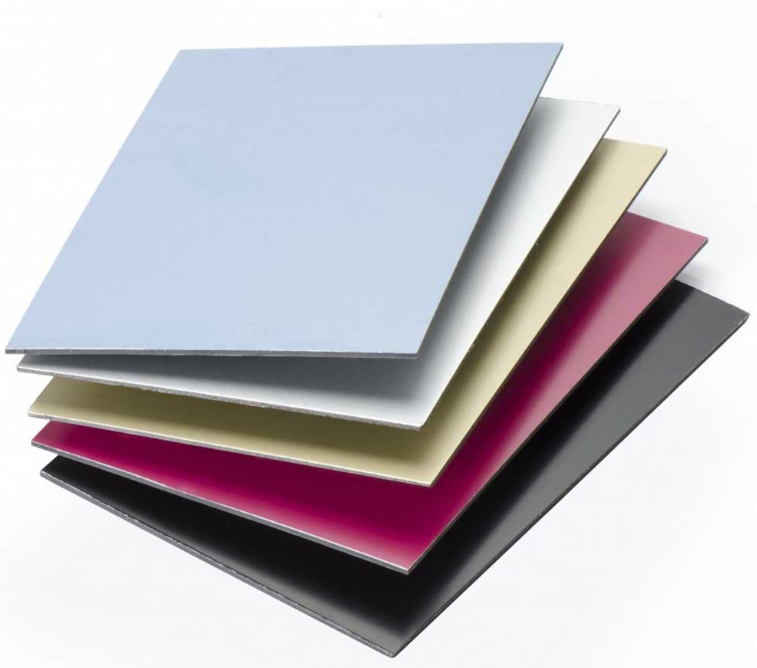 What steps are involved in PVDF color coating an aluminum composite panel?