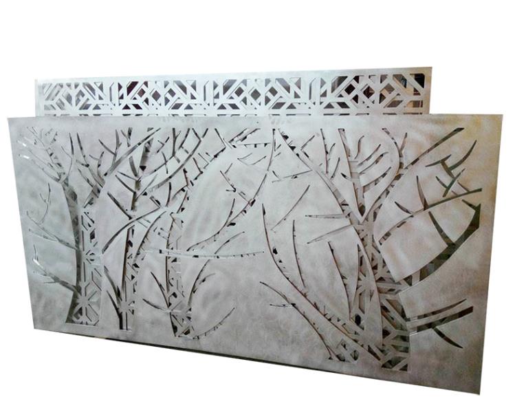 Hollow aluminum panel and engraved aluminum plate