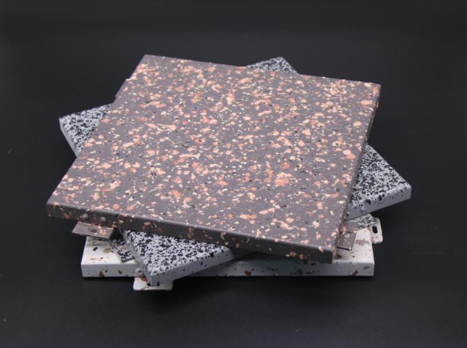 Stone grain aluminum veneer