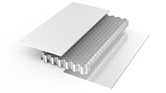 white aluminum honeycomb laminated panel_3