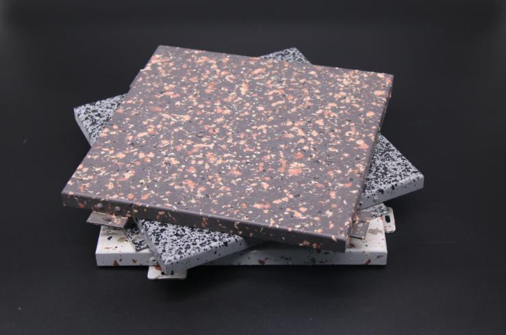 What are the features of imitation stone-grain aluminum veneer?