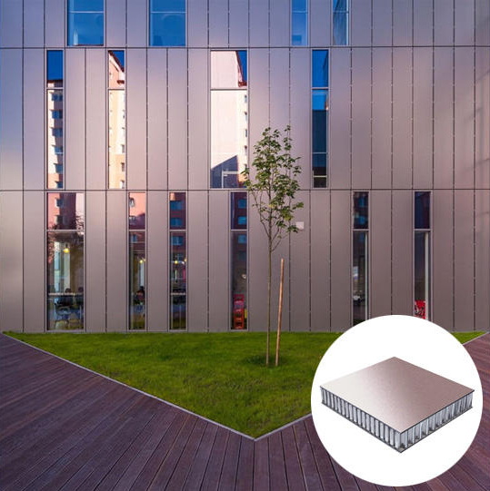 10004 beautiful facade wall aluminum honeycomb panels supplier
