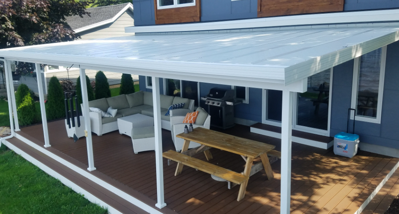 How To Install Porch Aluminum Panel?